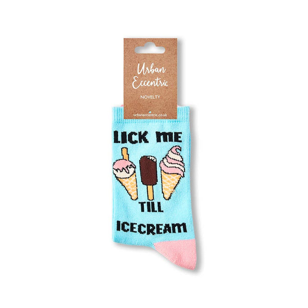 Ladies Lick Me Till Icecream Socks