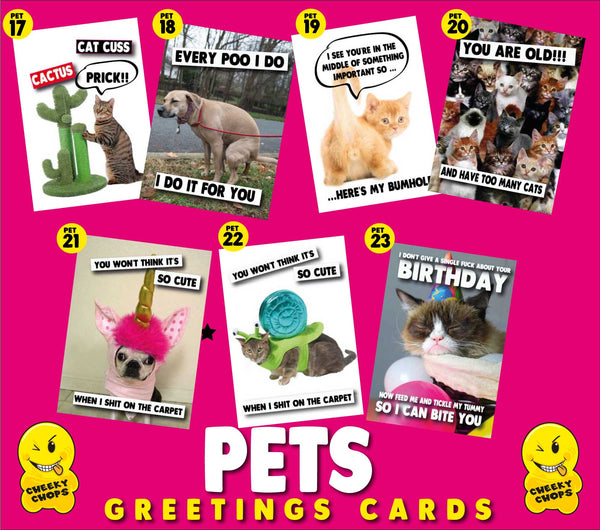 Funny Birthday Card Pet Dog Animal  Every poo PET18