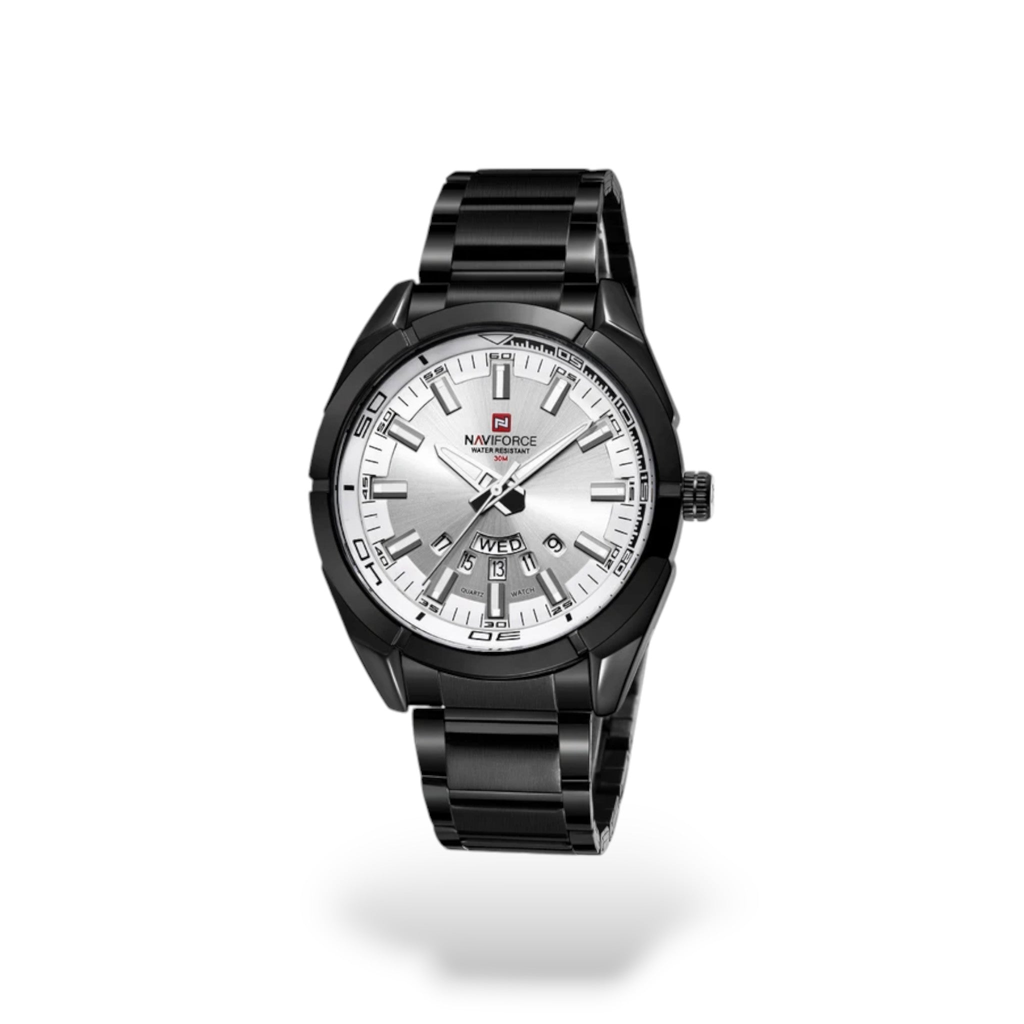 NAVIFORCE Men's Quartz Watch - Black/White (W16)