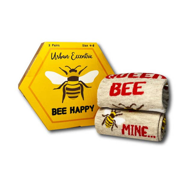 Ladies Bee Happy Socks Gift Box