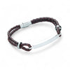 Tribal Slim Leather ID Bracelet