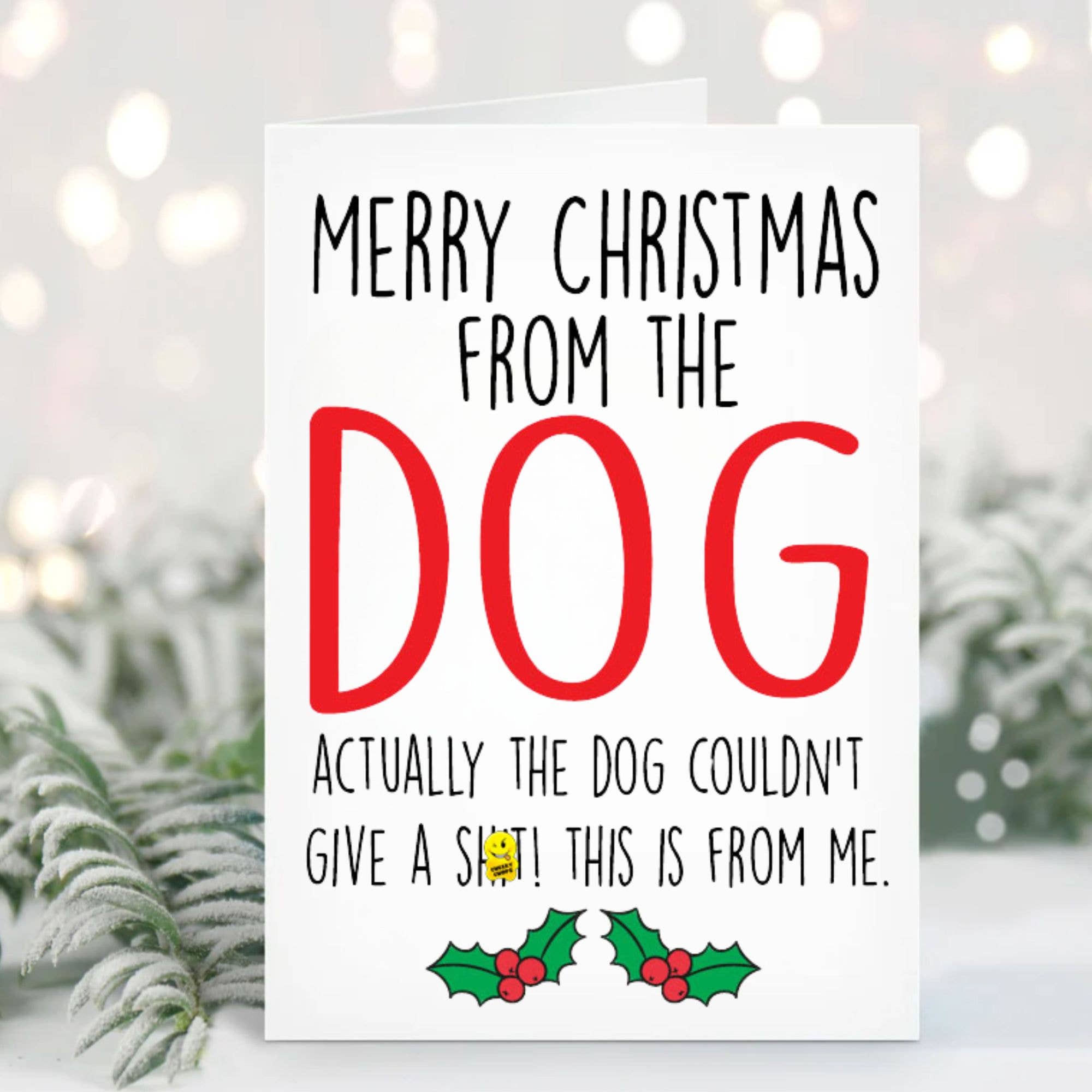 Christmas Card   - From The Dog XM162