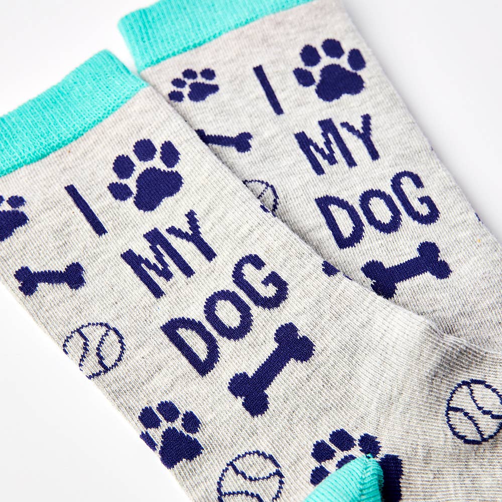 Ladies I Love My Dog Socks