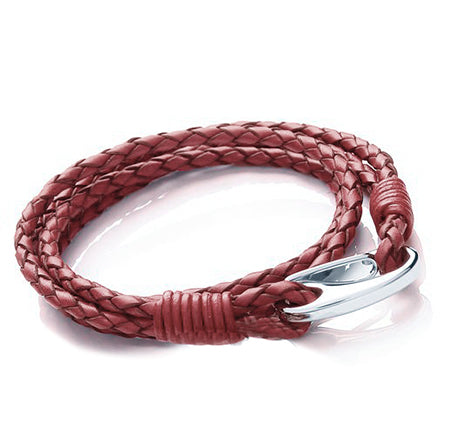 Tribal Double Wrap Leather Bracelet