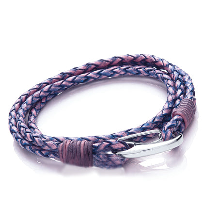 Tribal Double Wrap Leather Bracelet