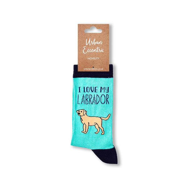 Ladies I Love My Labrador Socks - Fits UK Sizes 4 - 8