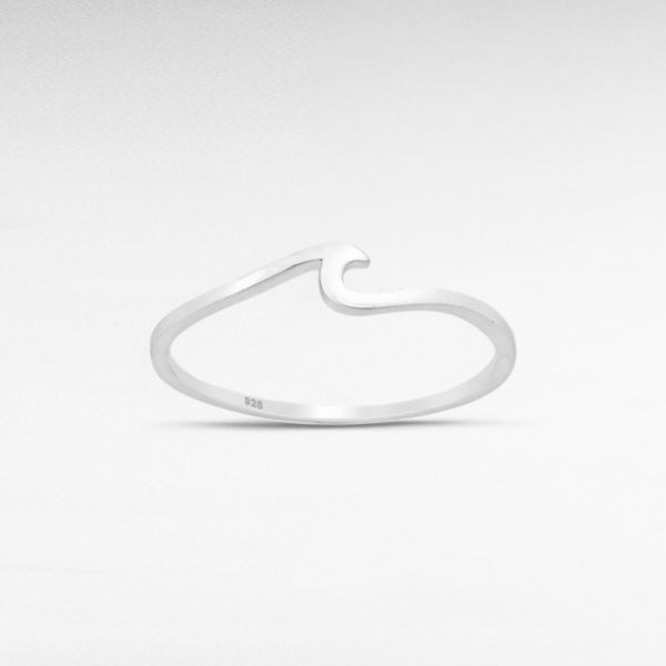 Sterling Silver Wave Ring