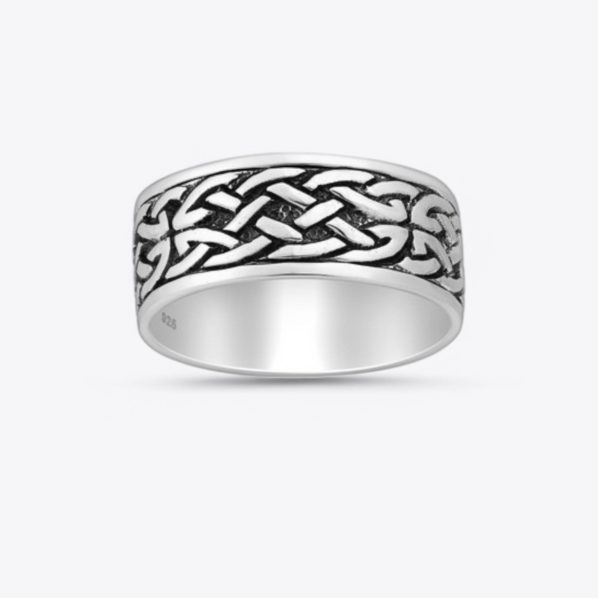 Sterling Silver Oxidized Celtic Band Ring