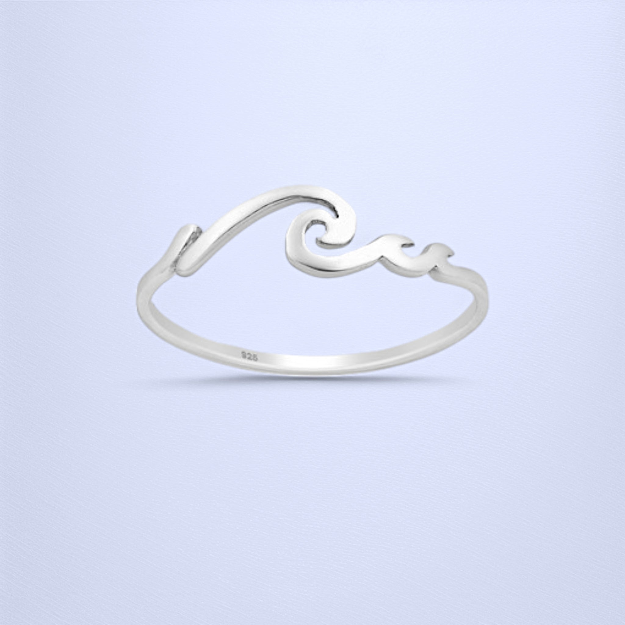 Sterling Silver Wave Ring