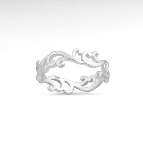 Sterling Silver Swirl Ring