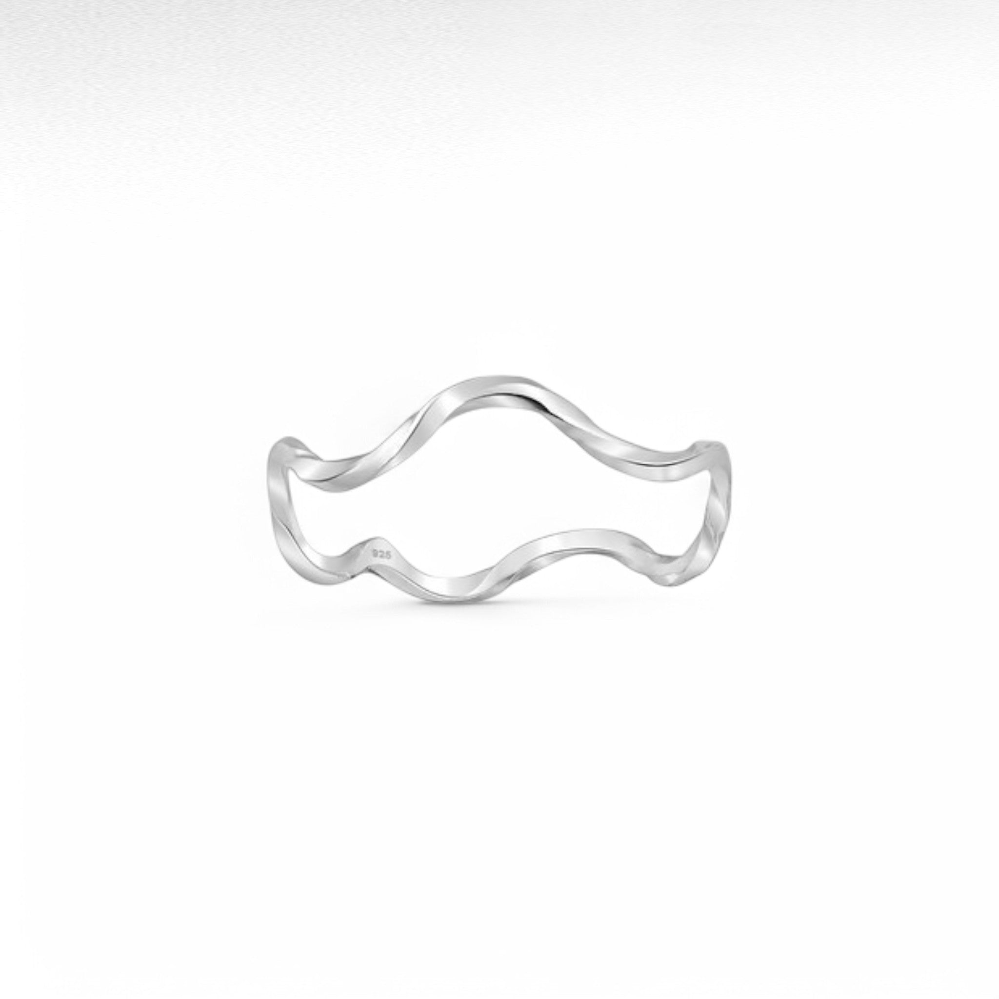 Silver Wave Ring