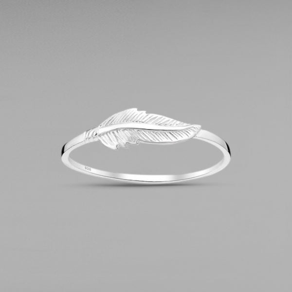 Sterling Silver Feather Ring