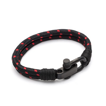 Adjustable Two-strand Tribal Sports Shackle Bracelet