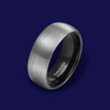 Brushed Plain Band Ring - 8mm