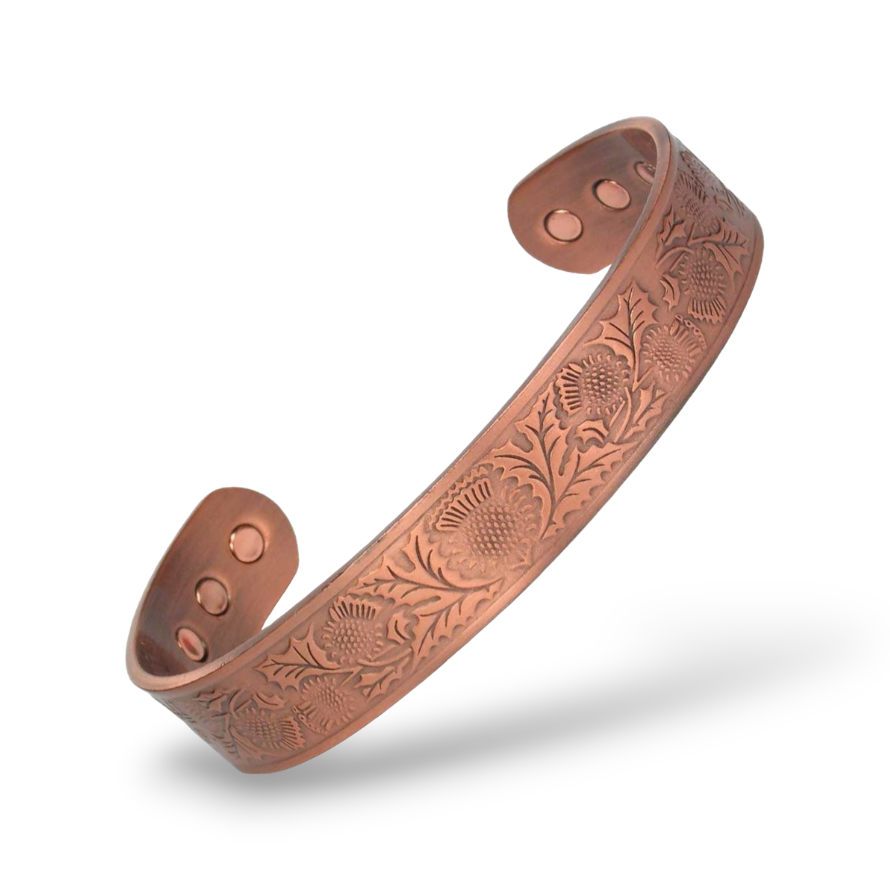 Copper Bracelet - Thistle