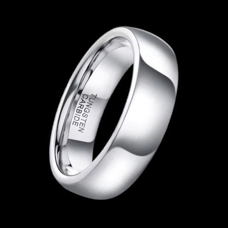 Polished Plain Band Ring - 6mm