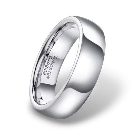 Polished Plain Band Ring - 6mm