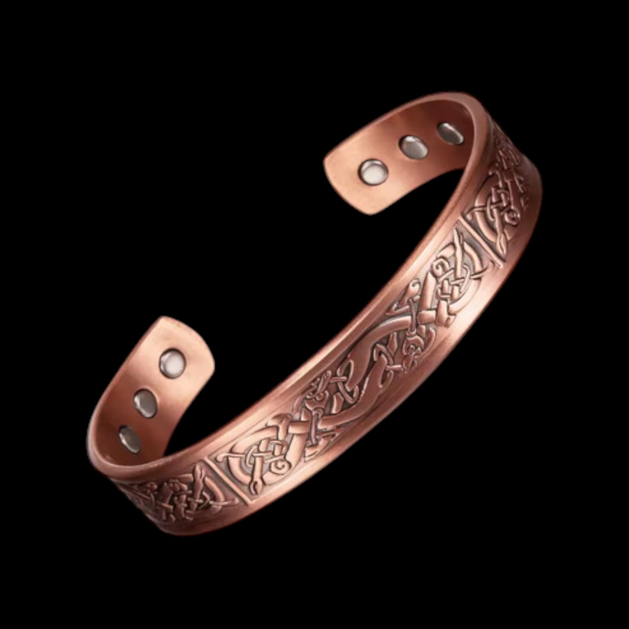 Copper Celtic Magnetic Cuff