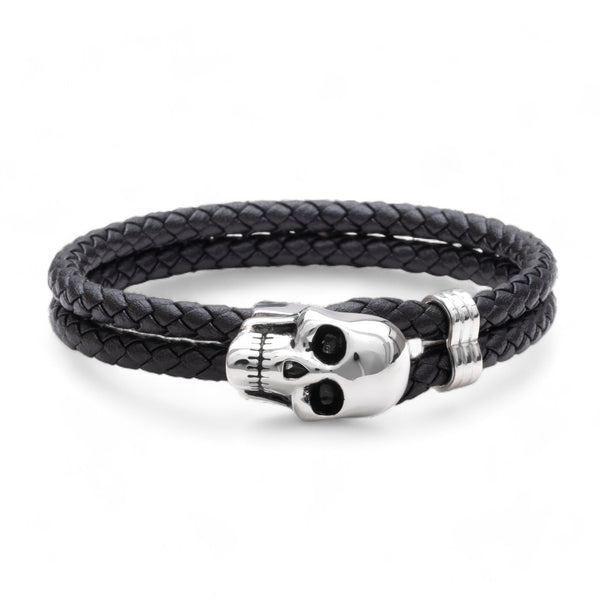 Tribal Skull Leather Bracelet - T2003