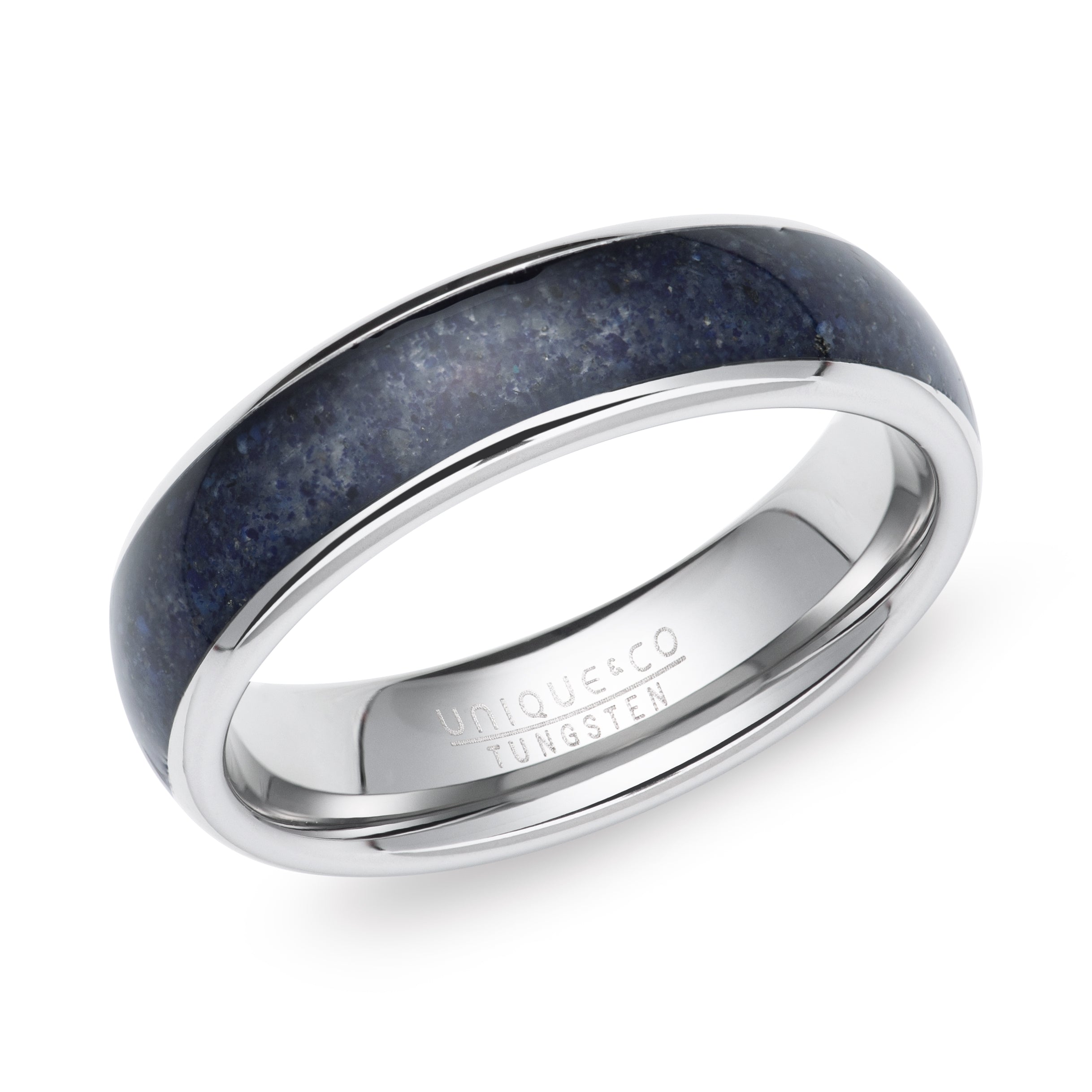 Tungsten Carbide Ring with Lapis Lazuli Inlay - TUR181