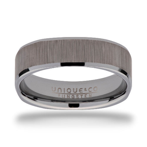 Tungsten Carbide Square Ring 6mm - TUR93