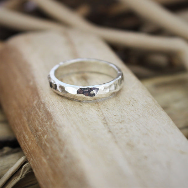 Hammered Ring, D Profile