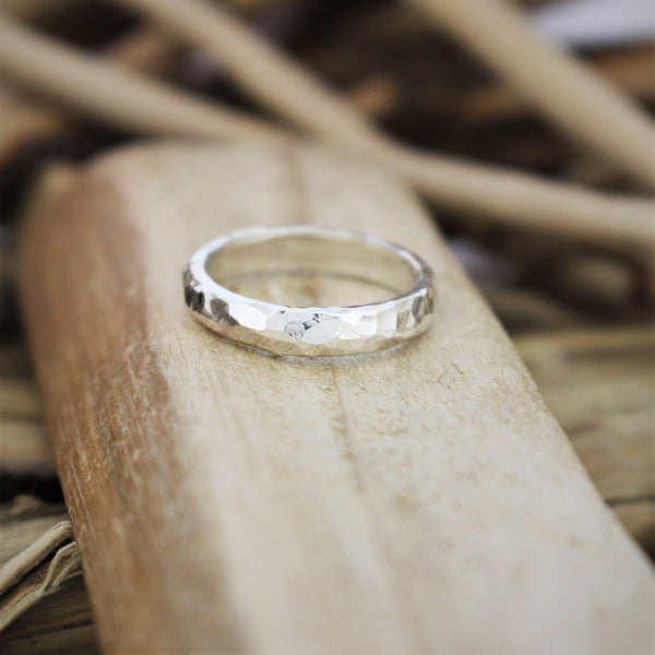 Hammered Ring, D Profile