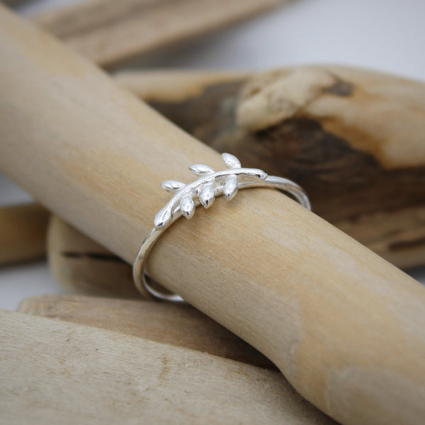 Silver Branch Ring