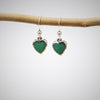 Turquoise Heart Hook Earrings
