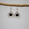 Silver Circle Hook Earrings