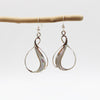 Silver and Shell Hook Earrings