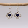 Silver Circle Hook Earrings