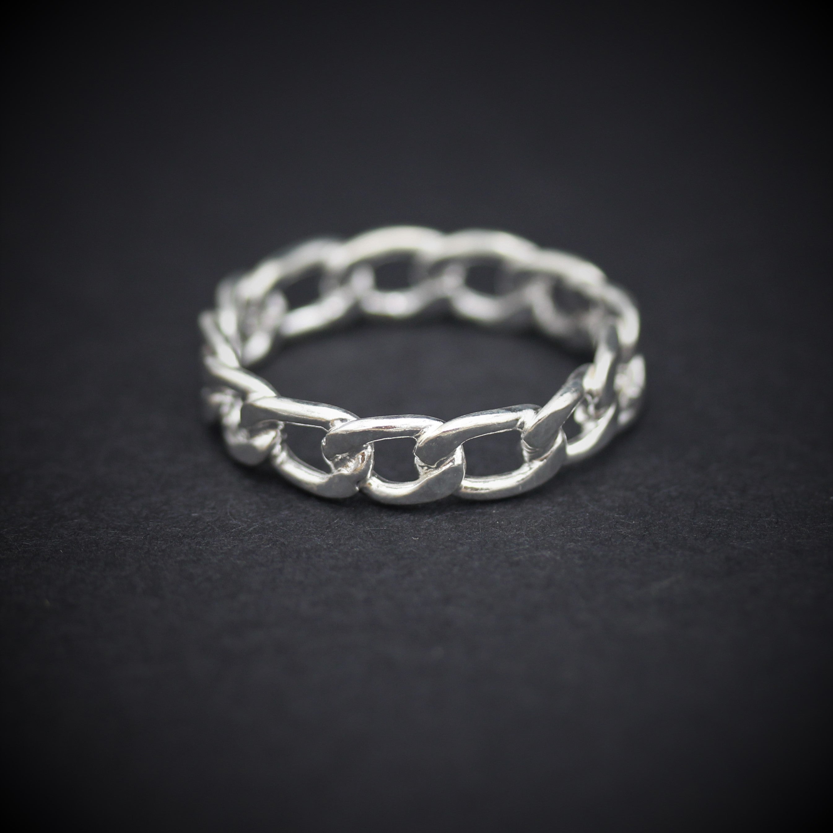 Silver Links Ring