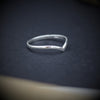 Silver Chevron Ring